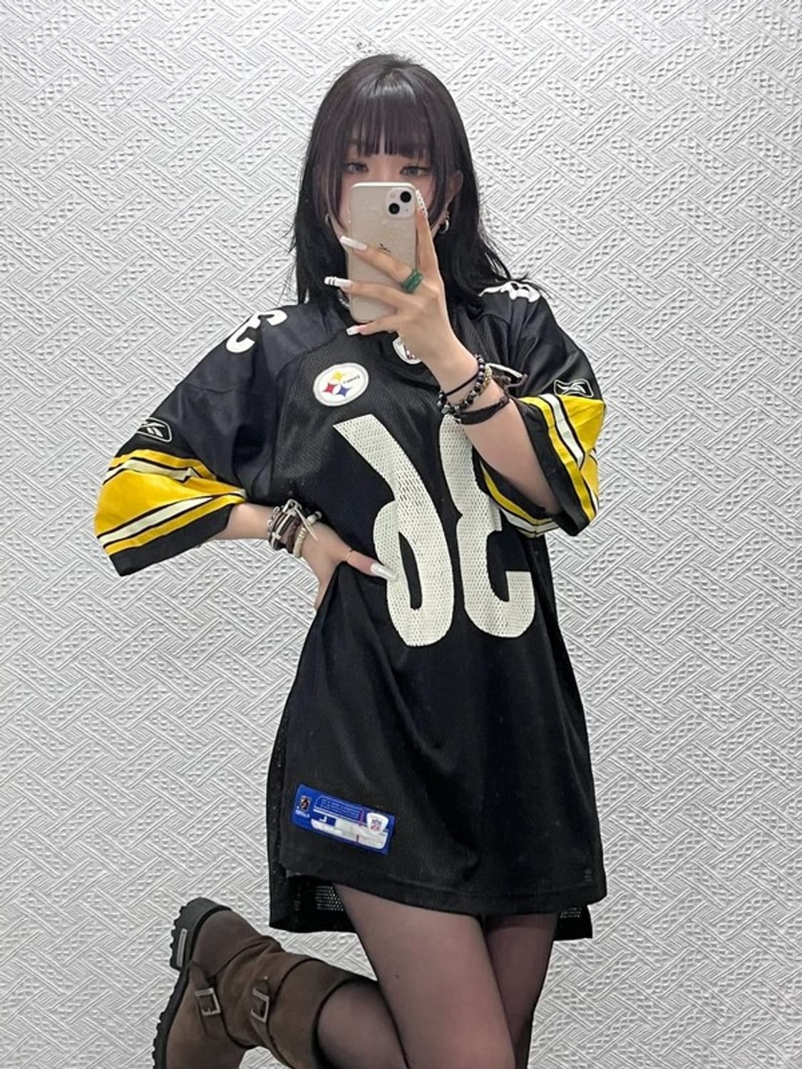 리복 NFL 올드스쿨 레트로 럭비 유니폼 져지 반팔티 XL C10892 상품이미지1