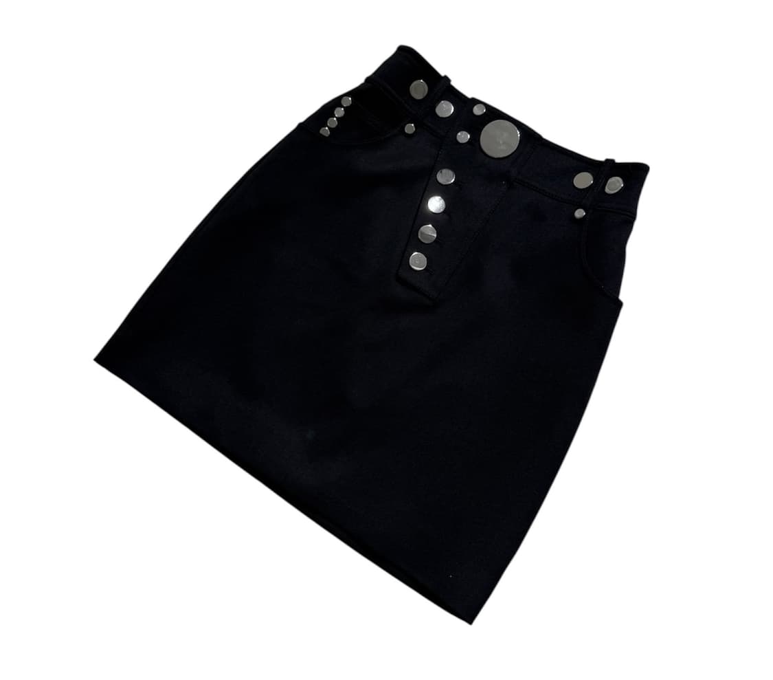 알렉산더 왕 2017AW 엠블리시드 스트레치 스냅 스커트 상품이미지3