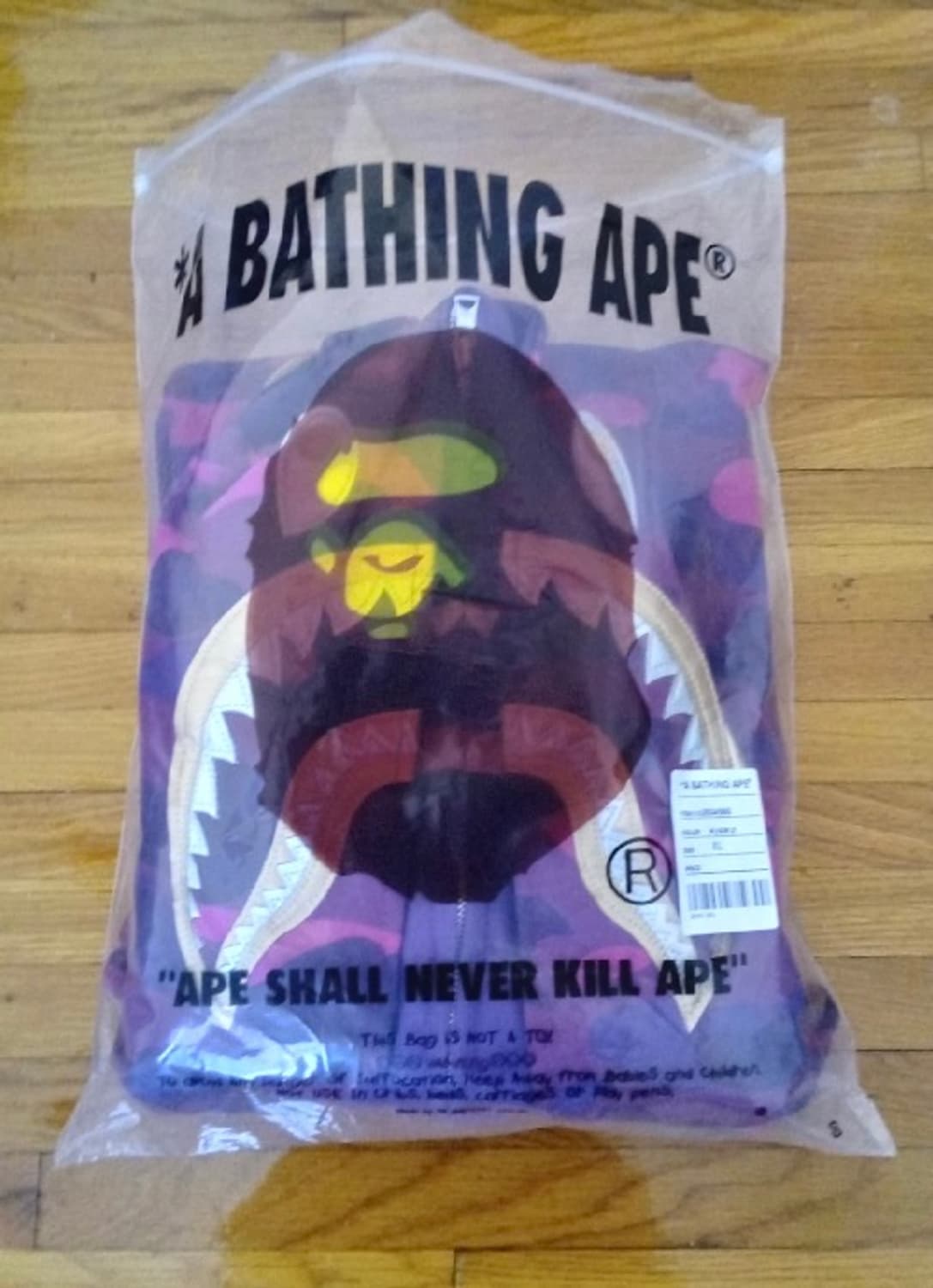 베이프 더블샤크집업 보라 L 상품이미지3