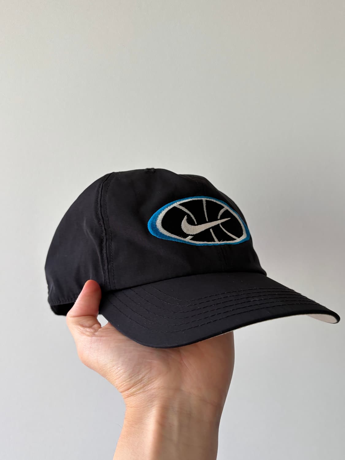 90s 올드 나이키 nike 스우시 나일론 블랙 스냅백 상품이미지3