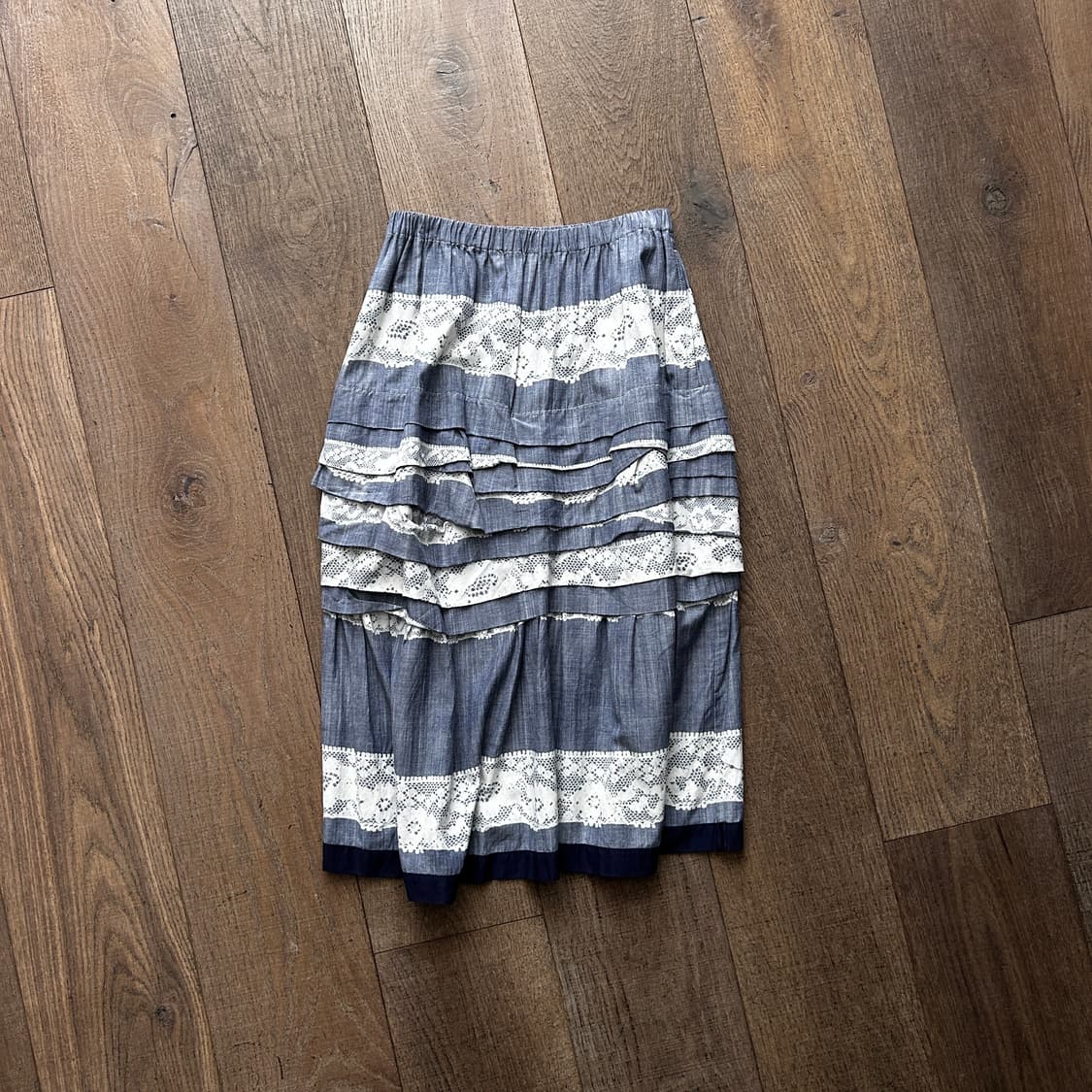 Lace Transcription Ruffle Skirt 상품이미지2