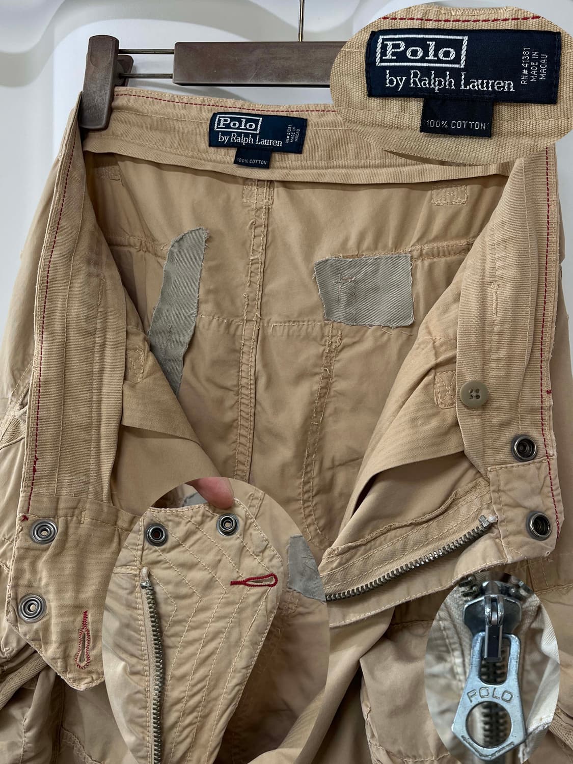 90's 폴로 랄프로렌 트래비스 스캇 유틸리티 탄창 카고팬츠 상품이미지10