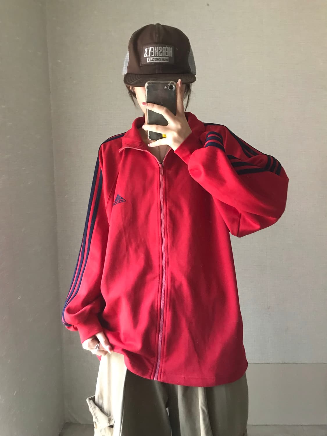 아디다스 90s 레드 네이비 져지 상품이미지4