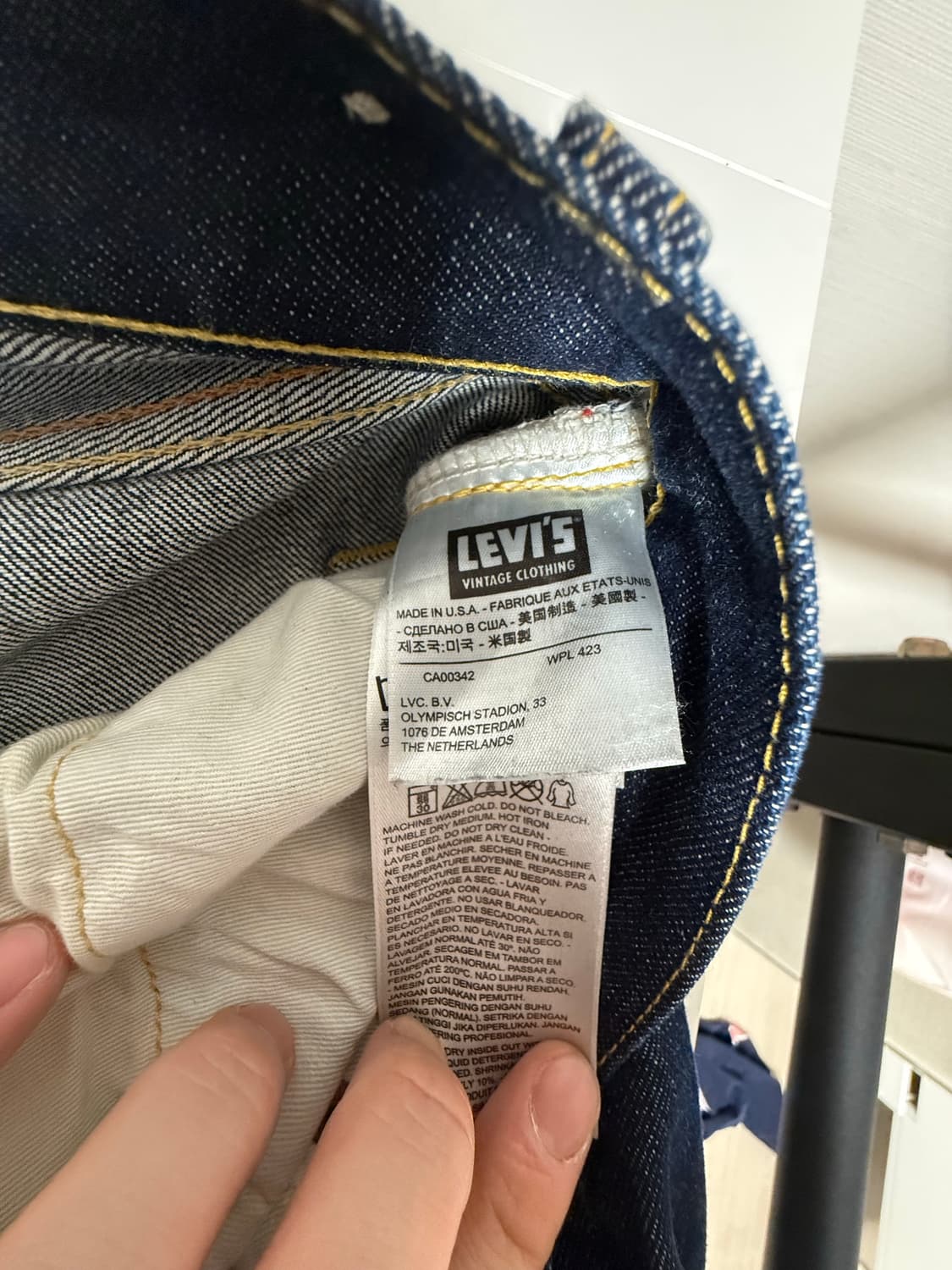 리바이스 LVC 44501 32X32 USA MADE 상품이미지4