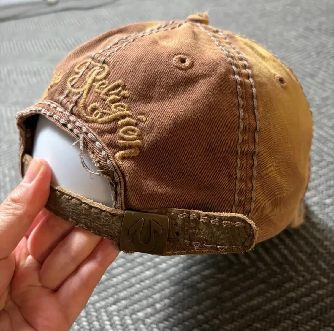 트루릴리전 디스트레스드 스트랩백 빈티지 캡모자(OS) 상품이미지5