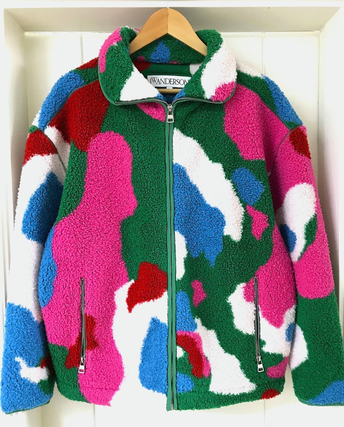 @새상품@ JW앤더슨 오버사이즈 플리스 자켓 멀티컬러 상품이미지1