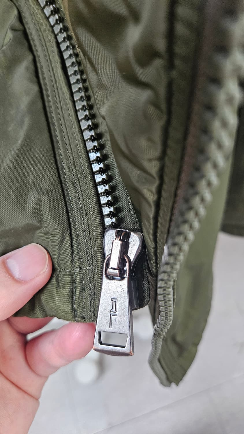 폴로 후드다운 점퍼 카키올리브(M) 상품이미지5