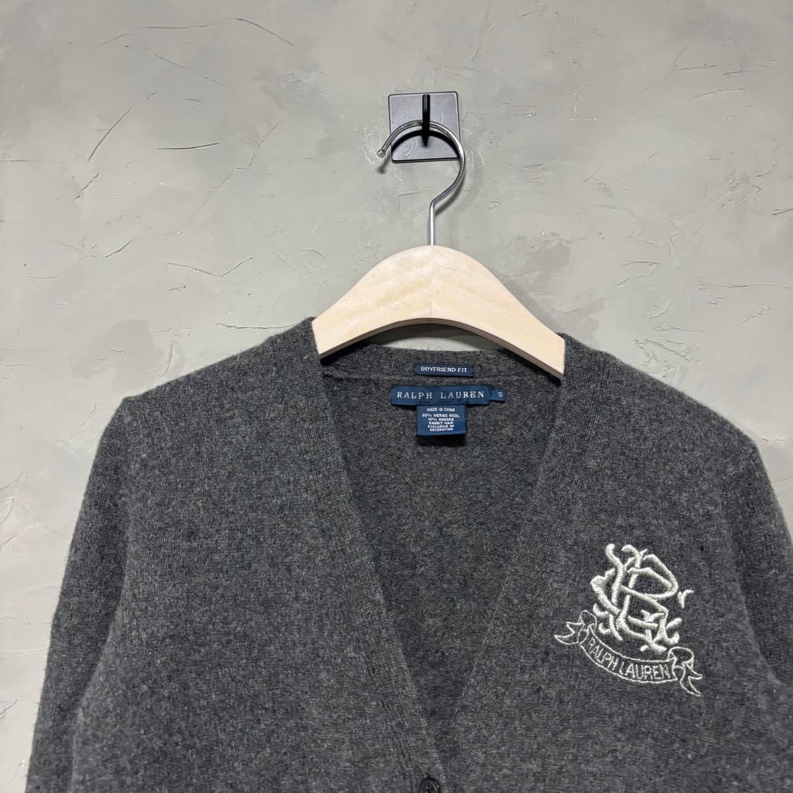 폴로 랄프로렌 램스울 니트 가디건 그레이 상품이미지2