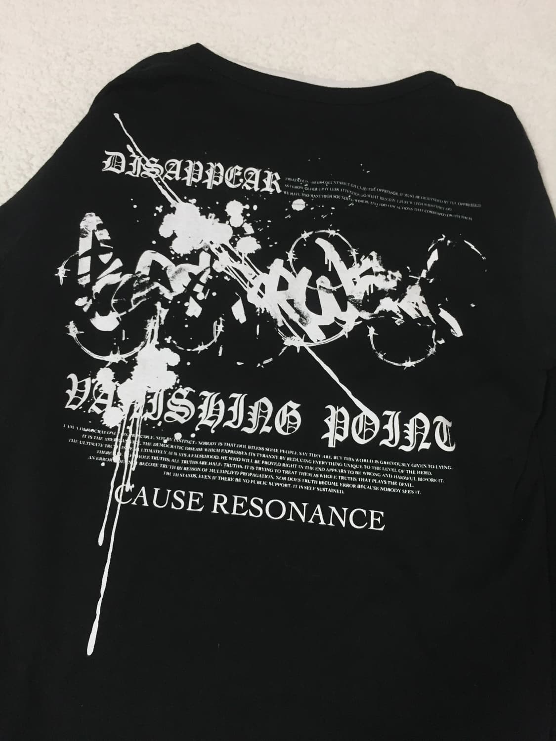 빈티지 펑크갸루 레터링 슬리브 상품이미지5