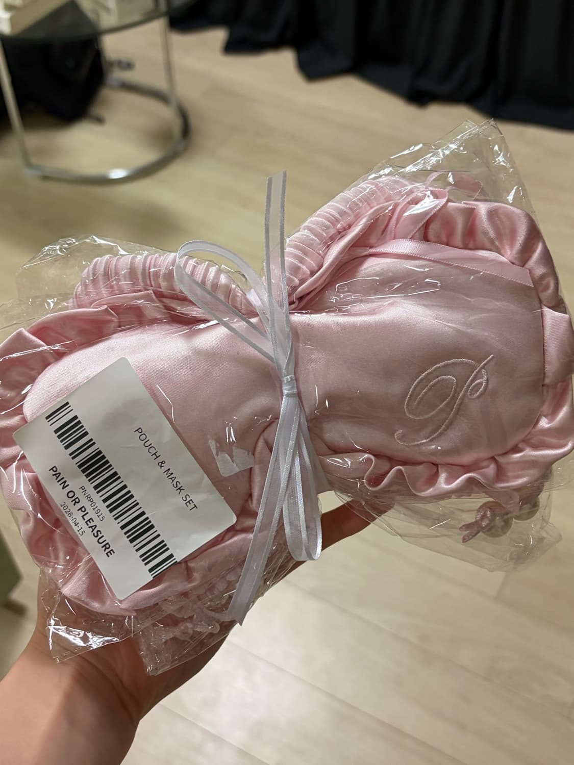 새상품) 페인오어플레져 안대 + 파우치 핑크 상품이미지3