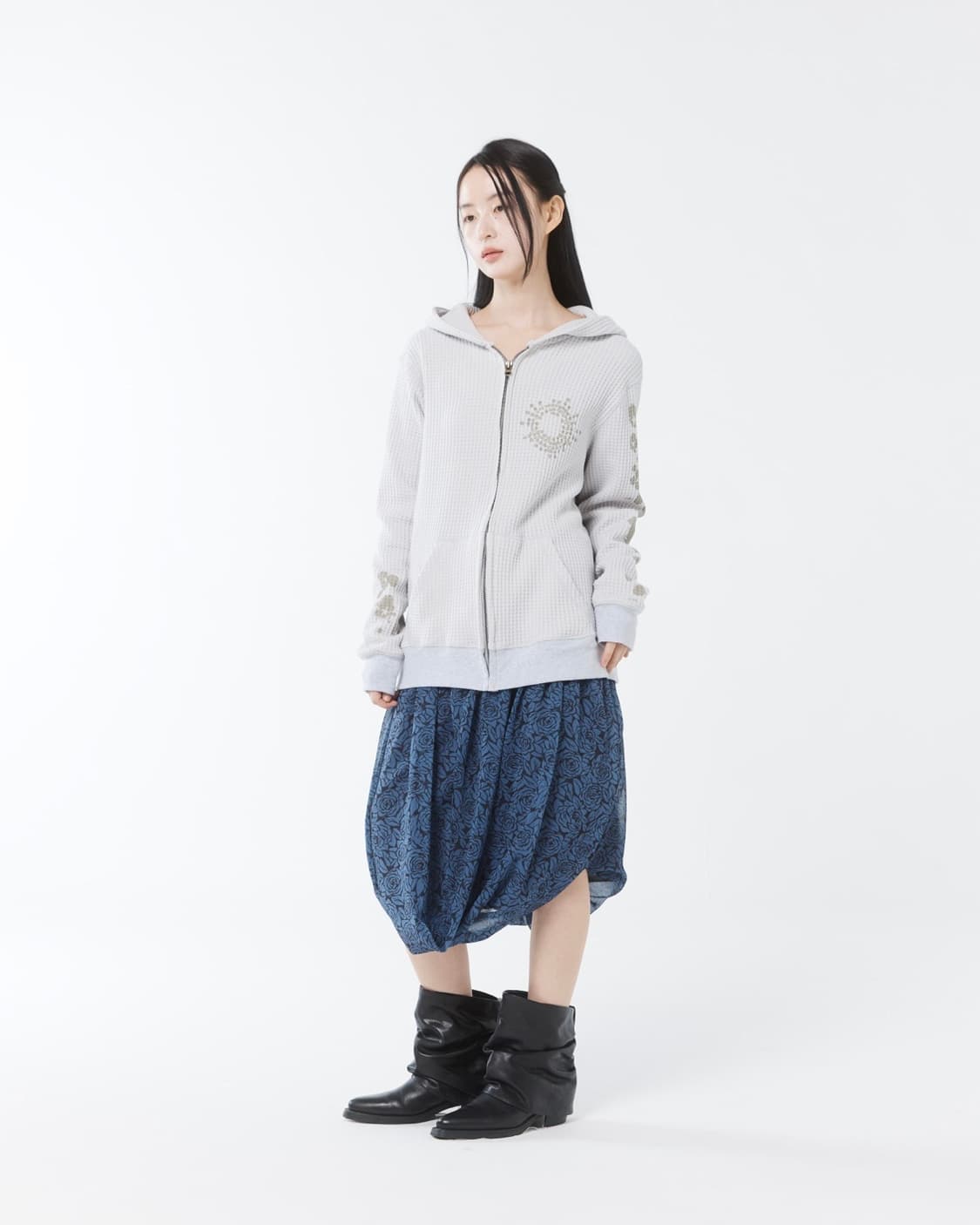 콜로신스 COLOCYNTH Pumpkin Skirt Blue Rose 상품이미지2