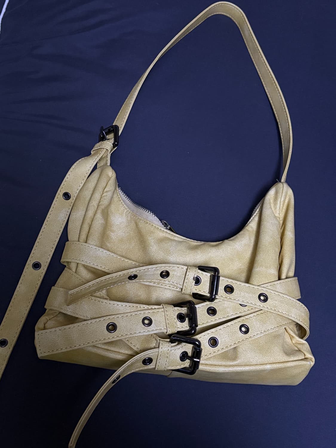 세이모온도 벨트백 옐로우 상품이미지1