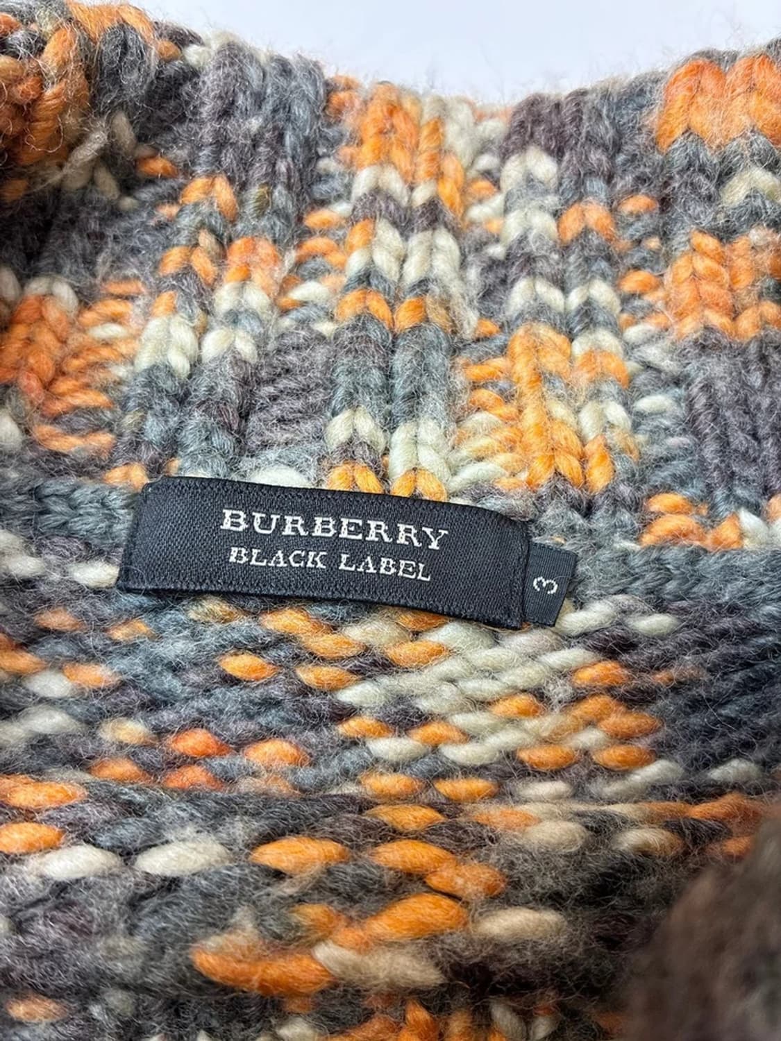 버버리 00s 블랙 라벨 패턴 폴라 니트 PN5107 상품이미지5