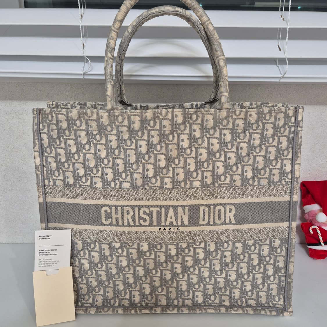 새상품급 디올 오블리크 북토트백 라지 [번x케어 인증] 상품이미지2