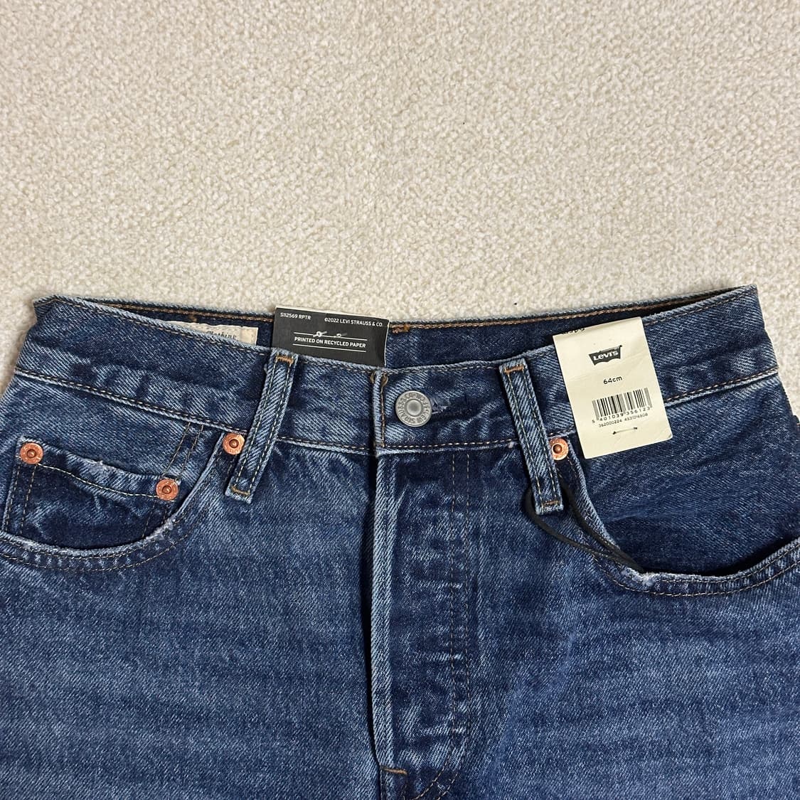 (택있음) 리바이스 501 오리지널 크롭 진 상품이미지3