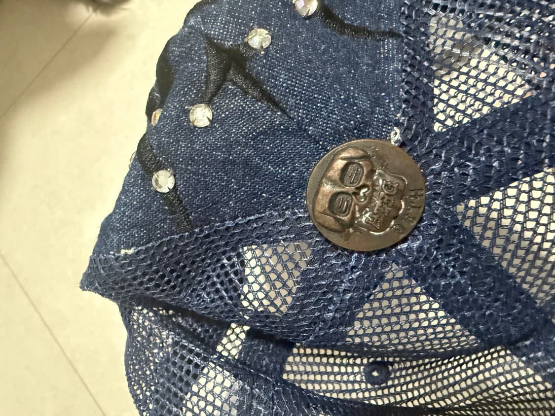 에드하디 큐빅 캡모자 데님 해골 펑크  상품이미지6