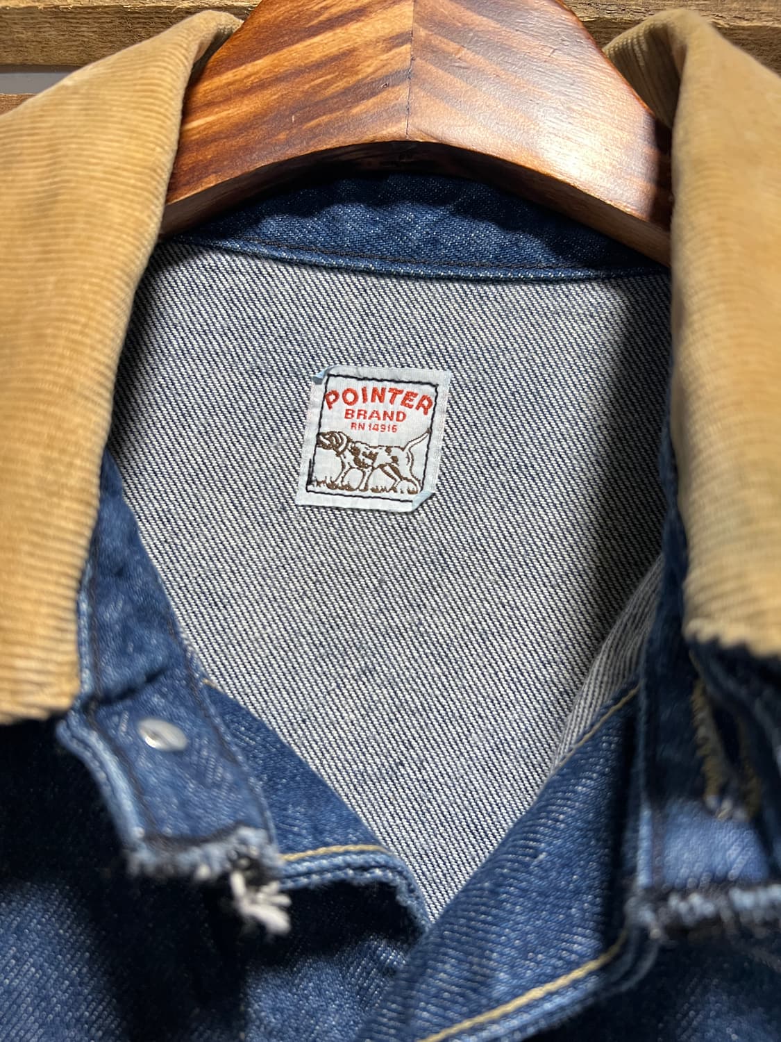 [L]90's POINTER 포인터 USA Made 데님 초어 자켓 상품이미지2