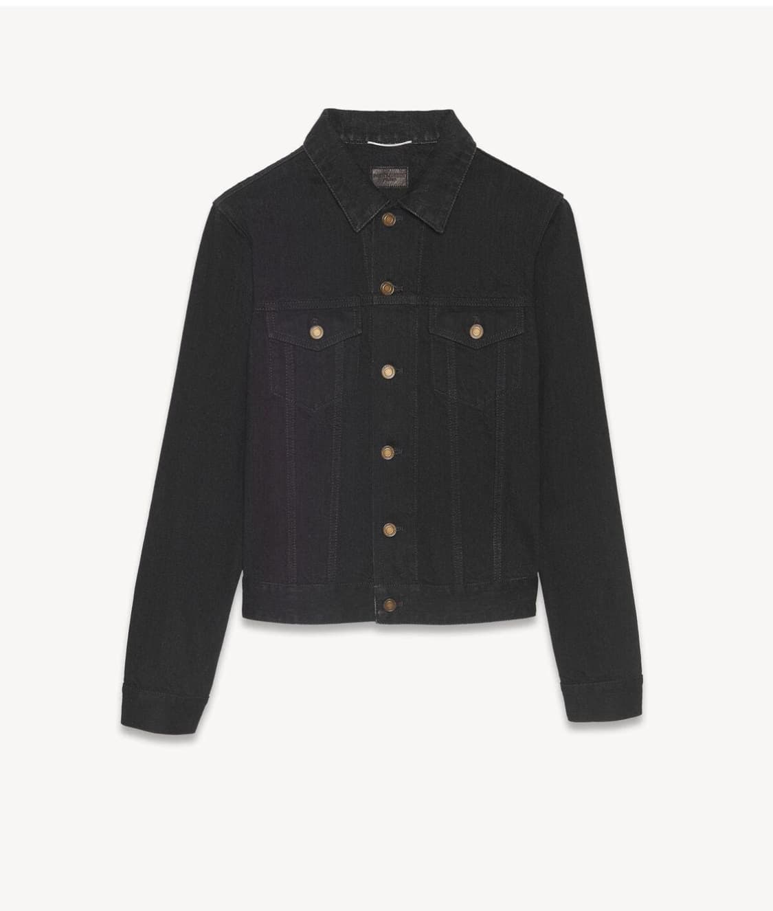 생로랑 블랙 데님 자켓 상품이미지4