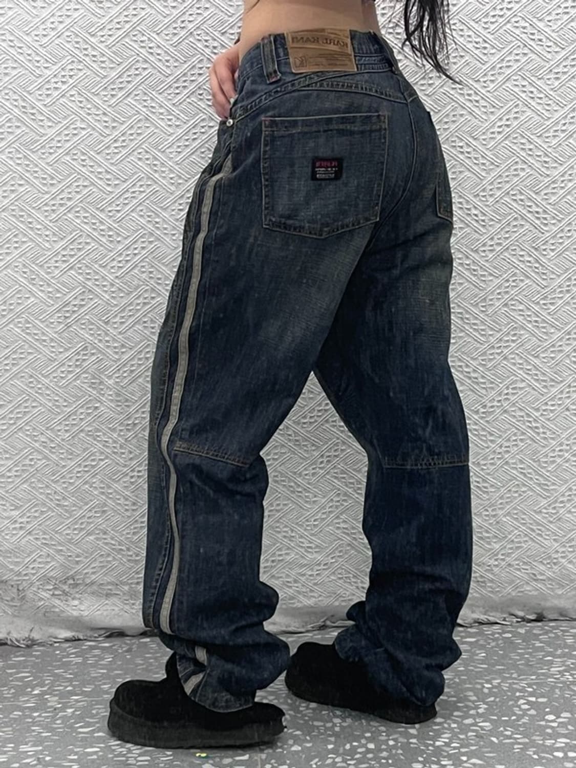 칼 카니 레트로 사이드라인 워싱 데님팬츠 36인치 C07102 상품이미지1