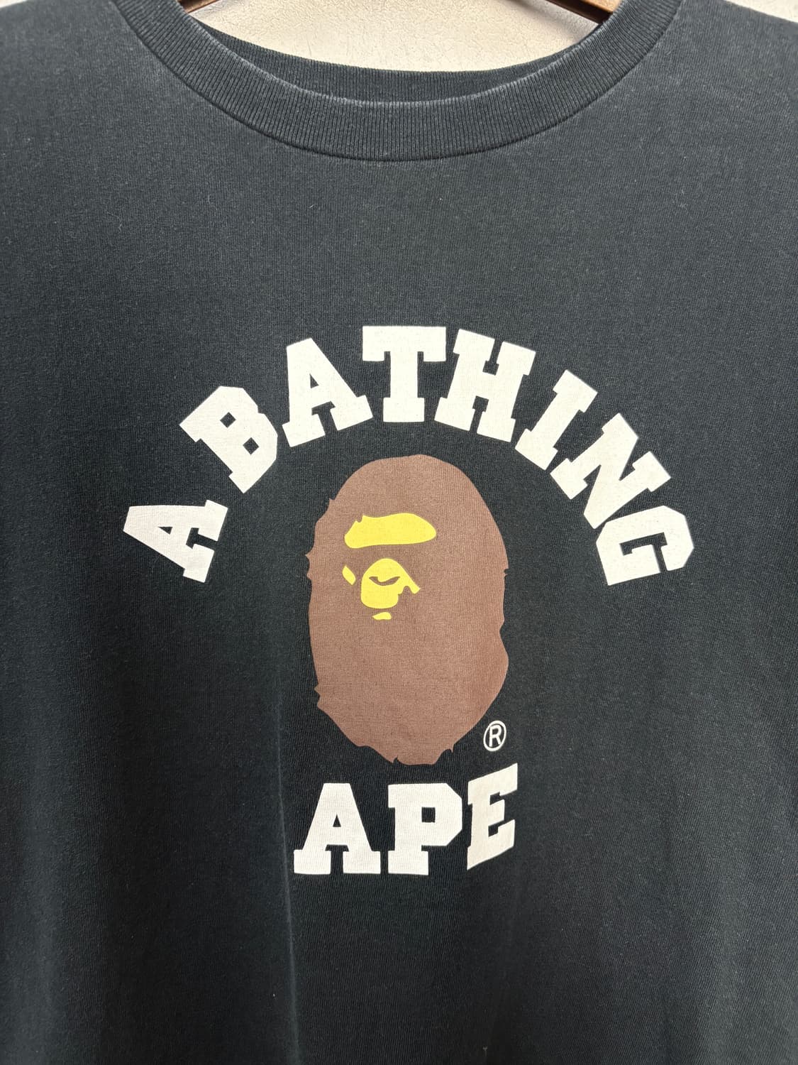 베이프 빅사루 컬리지 블랙 반팔 A3549 상품이미지3