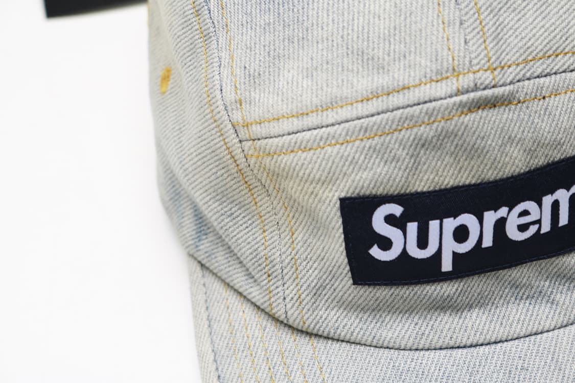 23ss 슈프림 더티 인디고 데님 캠프캡 모자 상품이미지3