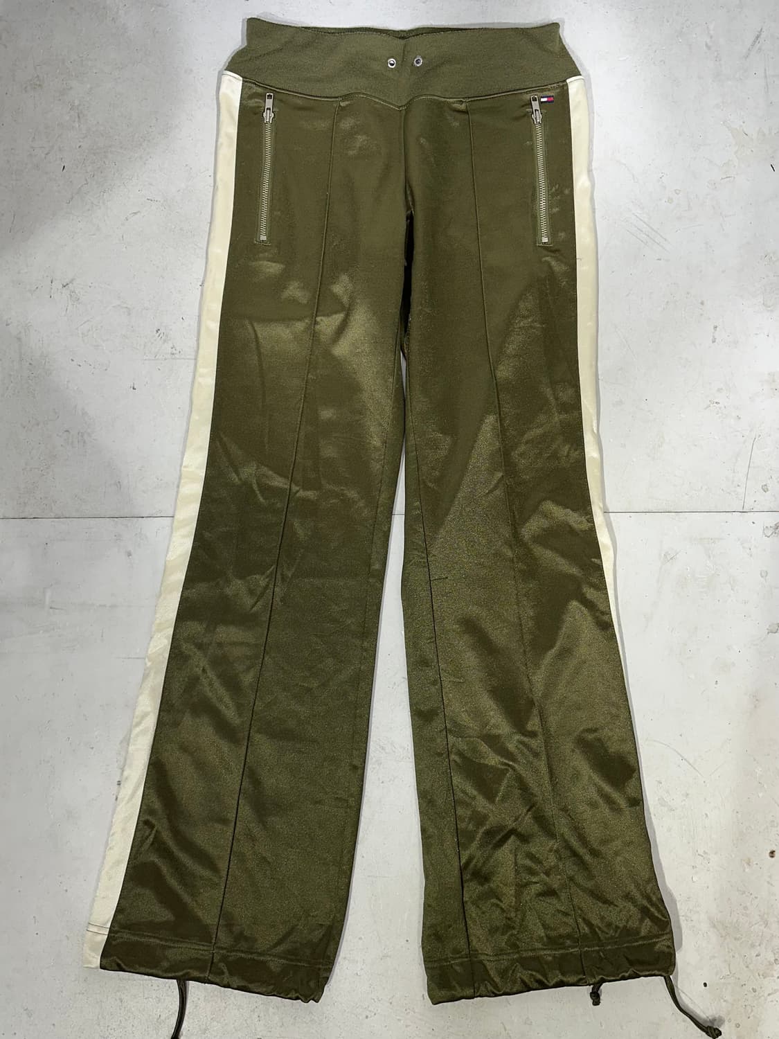 타미 힐피거 대대장 부츠컷 카키 사이드 라인 추리닝 바지 트레이닝 팬츠 상품이미지4