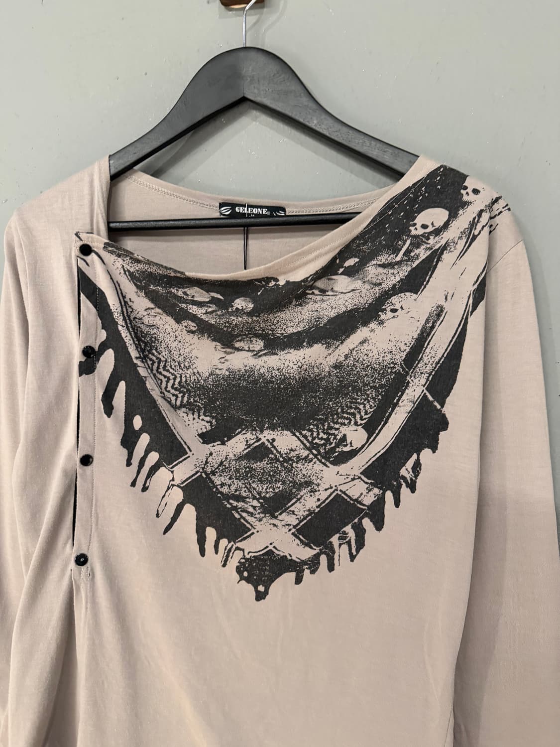 Side snap design printing cardigan 상품이미지8