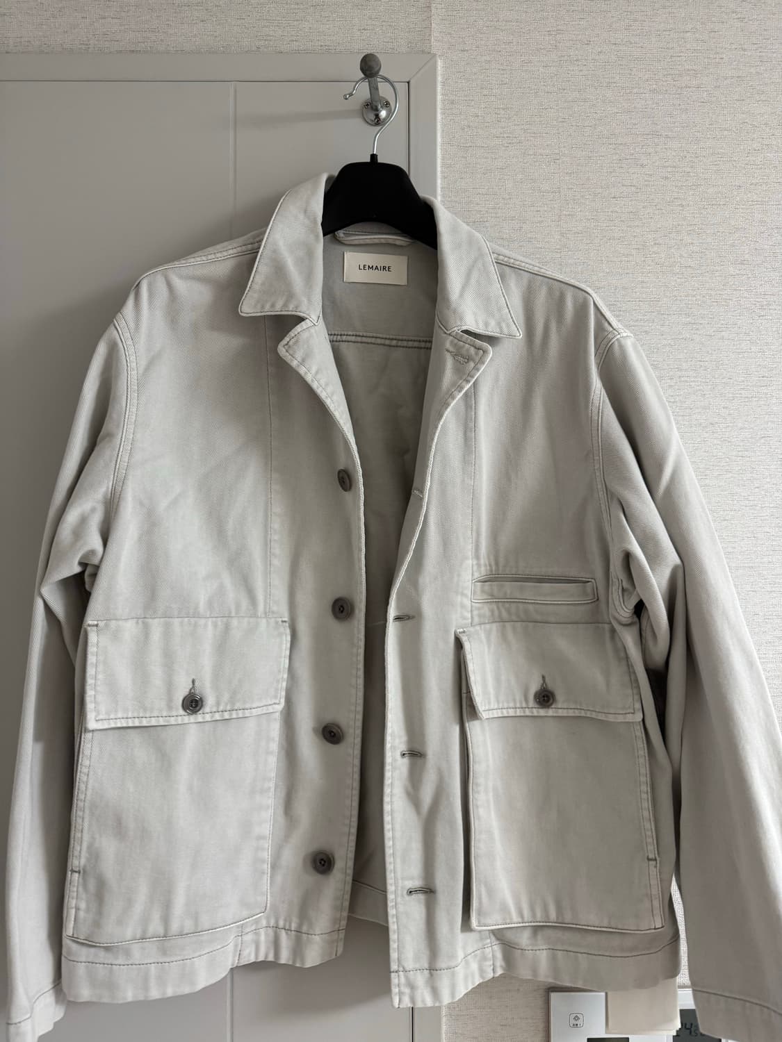 르메르 데님 박시 자켓 스노위 블루 그레이L 상품이미지1