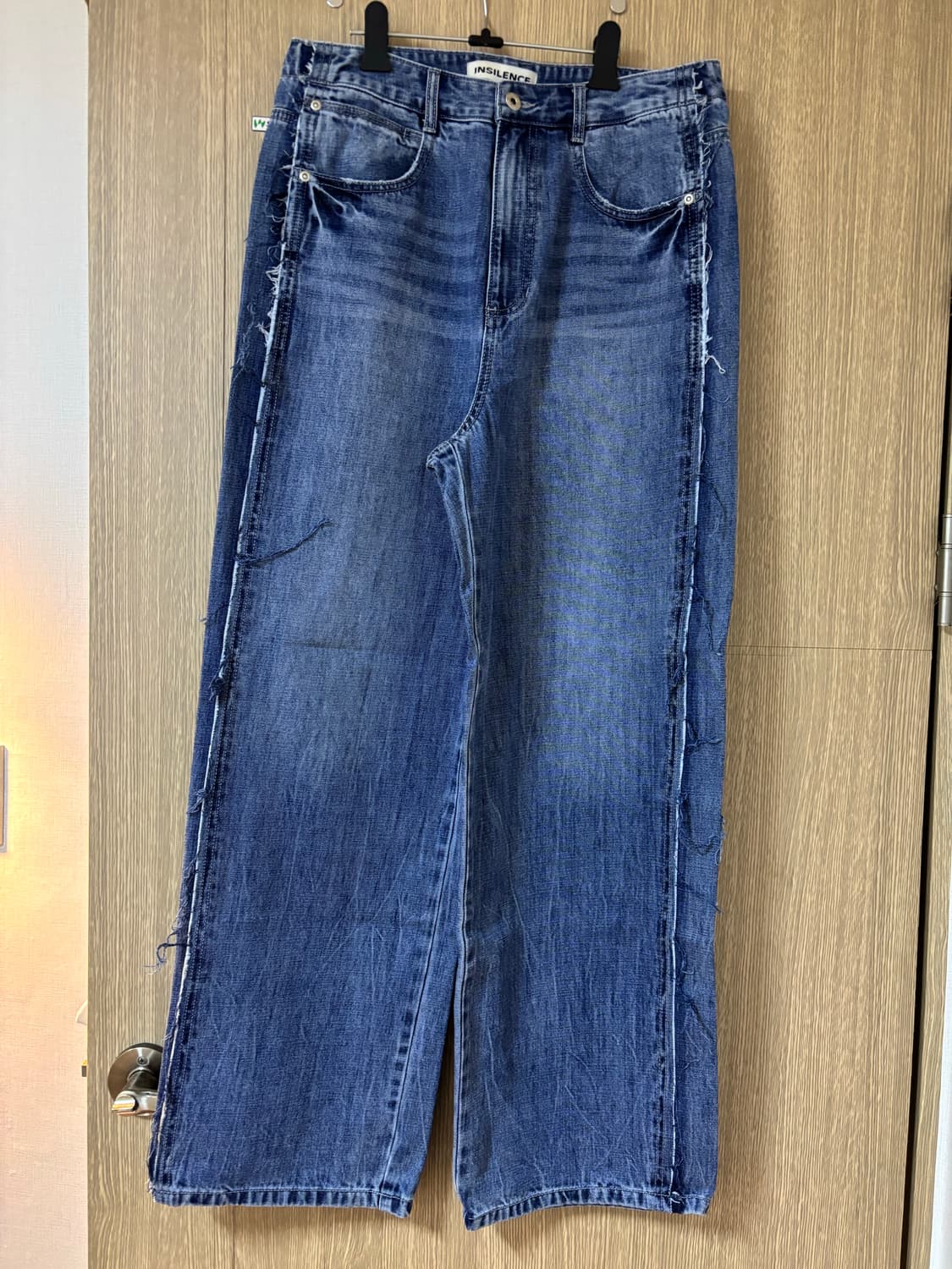 인사일런스 커티드 패널 데님 팬츠 BLUE 상품이미지5