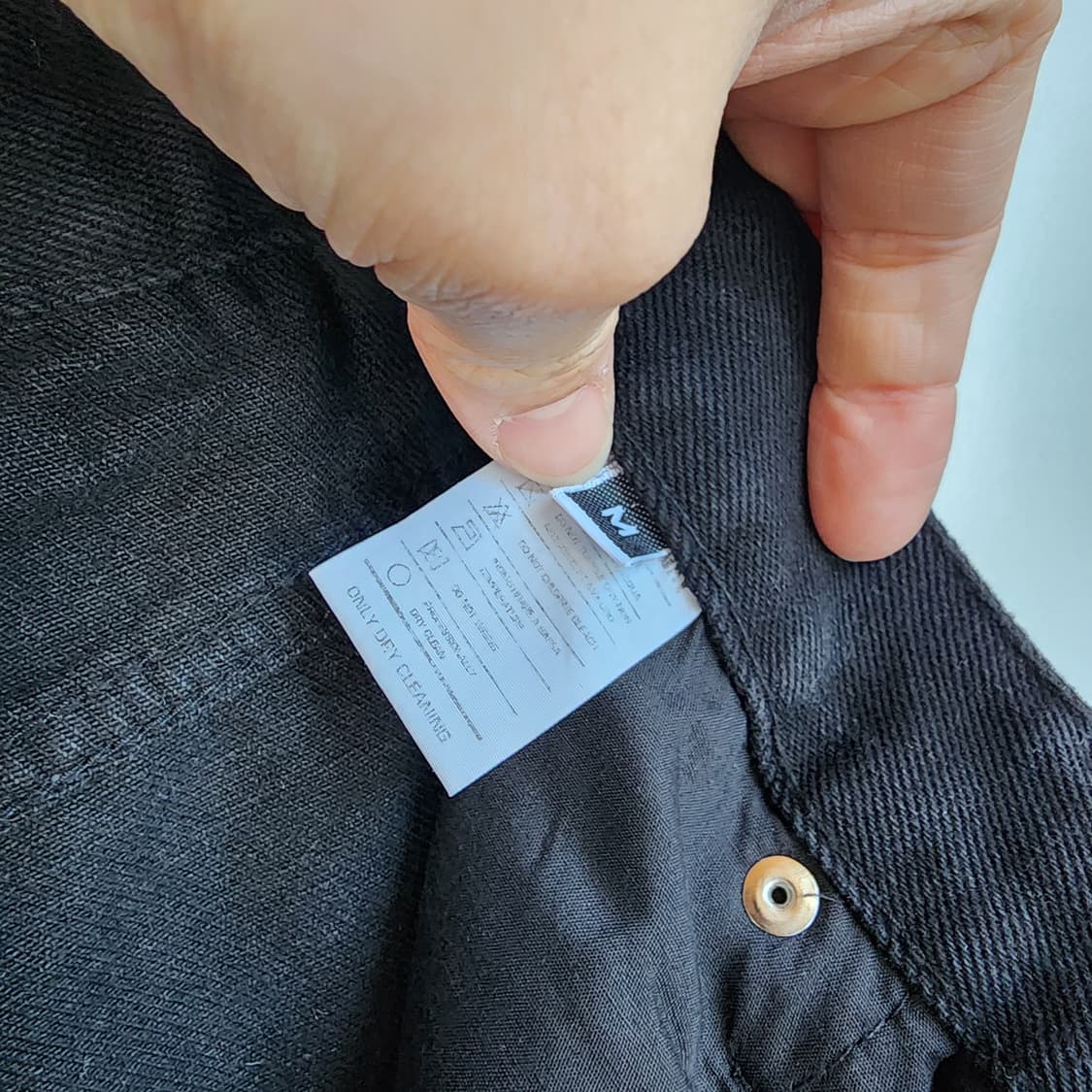 Outfit 블랙 데님 와이드 팬츠 상품이미지7