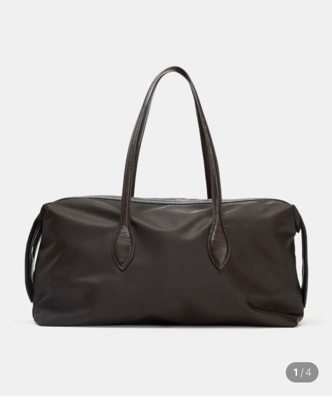 자라 길쭉한 나일론 시티백 그레이 상품이미지1