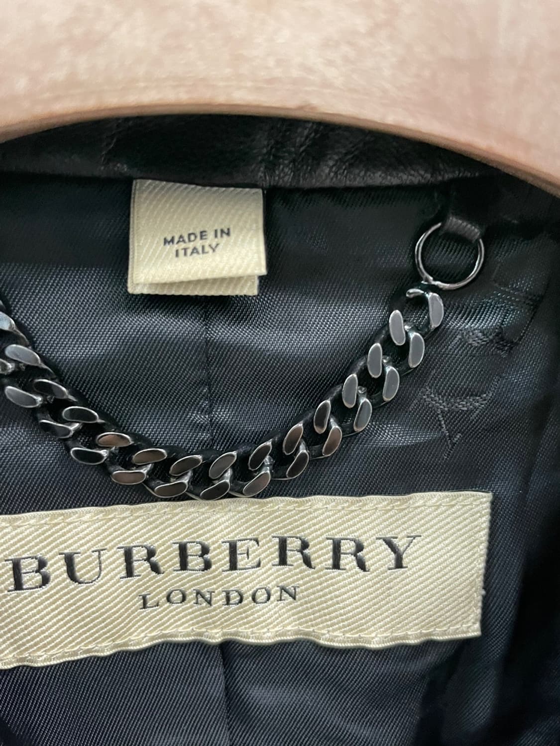 여) 버버리 런던 라이더 가죽자켓 상품이미지5