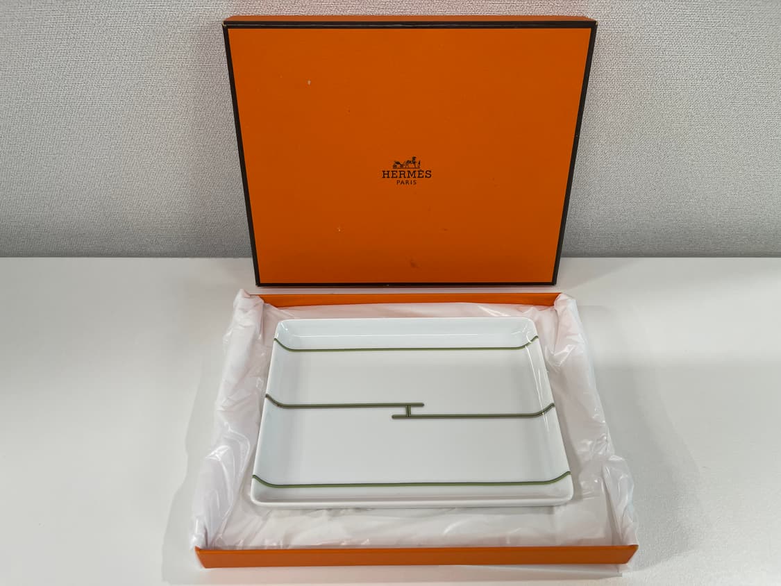 에르메스 리듬 그린 스퀘어 플레이트 1P HERMES 상품이미지5