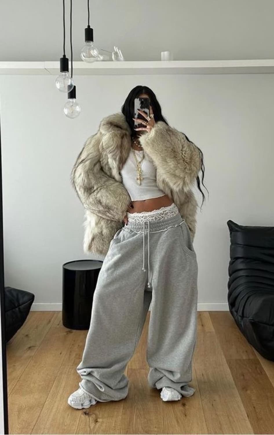 퍼 자켓 fur jacket 핀터깔 코트 상품이미지1