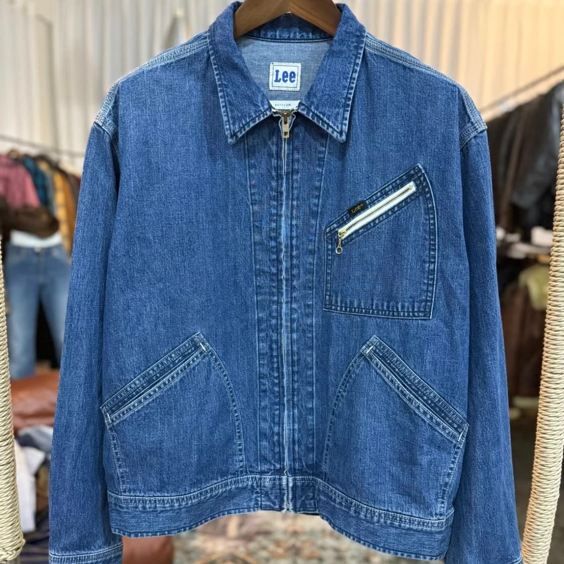 Dockers 90s 빈티지 데님 랍스터 클립 워크 자켓 상품이미지5