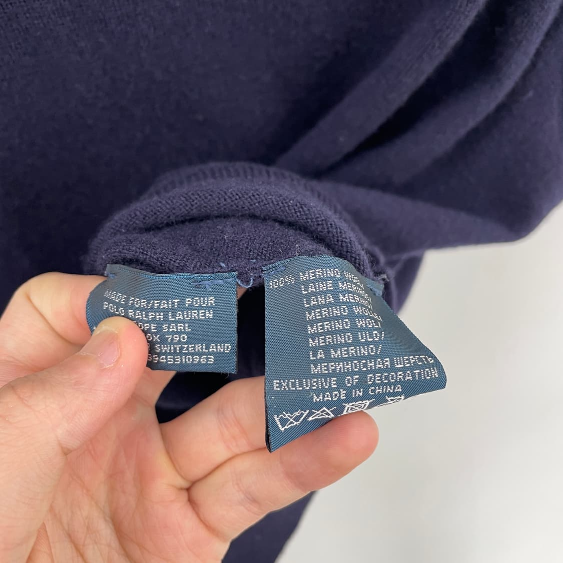 폴로 랄프로렌 니트 조끼 네이비 XXL 상품이미지5