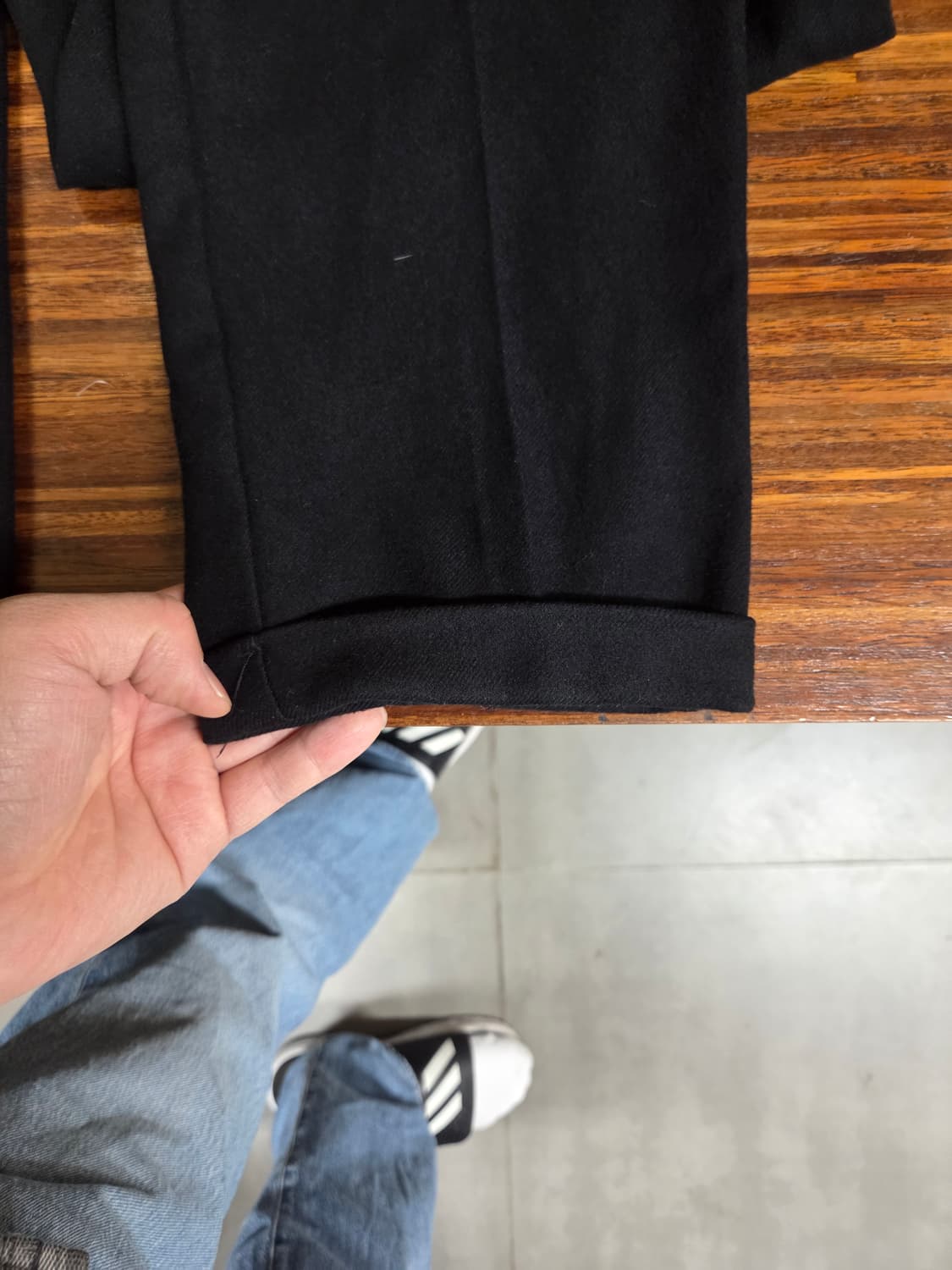 버버리 올드스쿨 투턱 모직 카브라팬츠 대략 30 31 상품이미지6