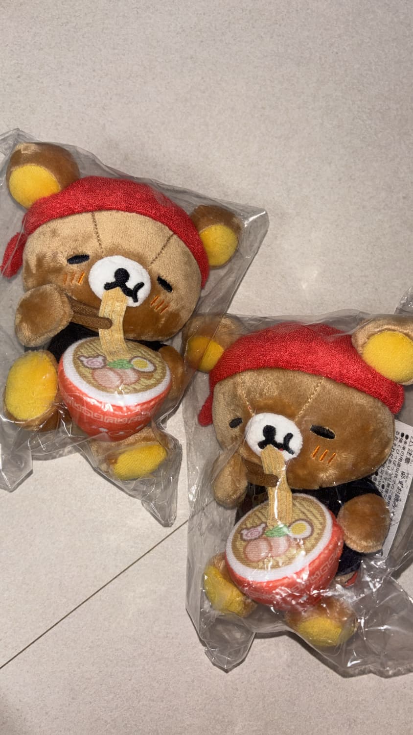 라멘먹는 리락쿠마 인형 누이 빈티지 고전 상품이미지1