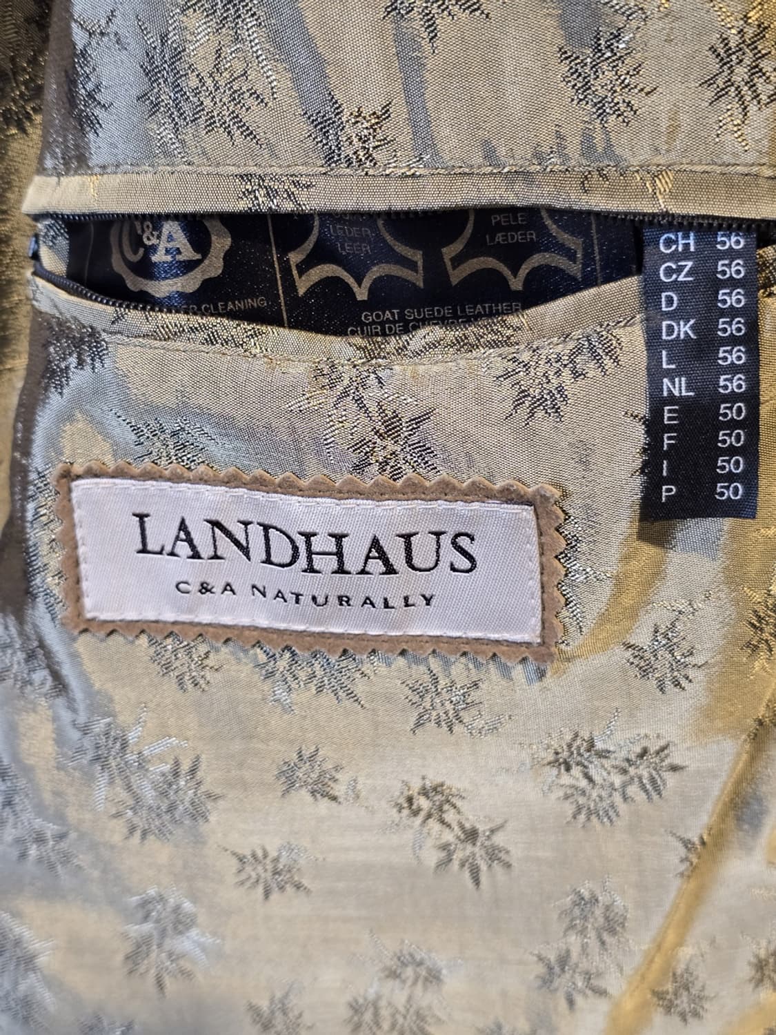 90s C&A LANDHAUS Goat Suede Leather Vest 상품이미지5