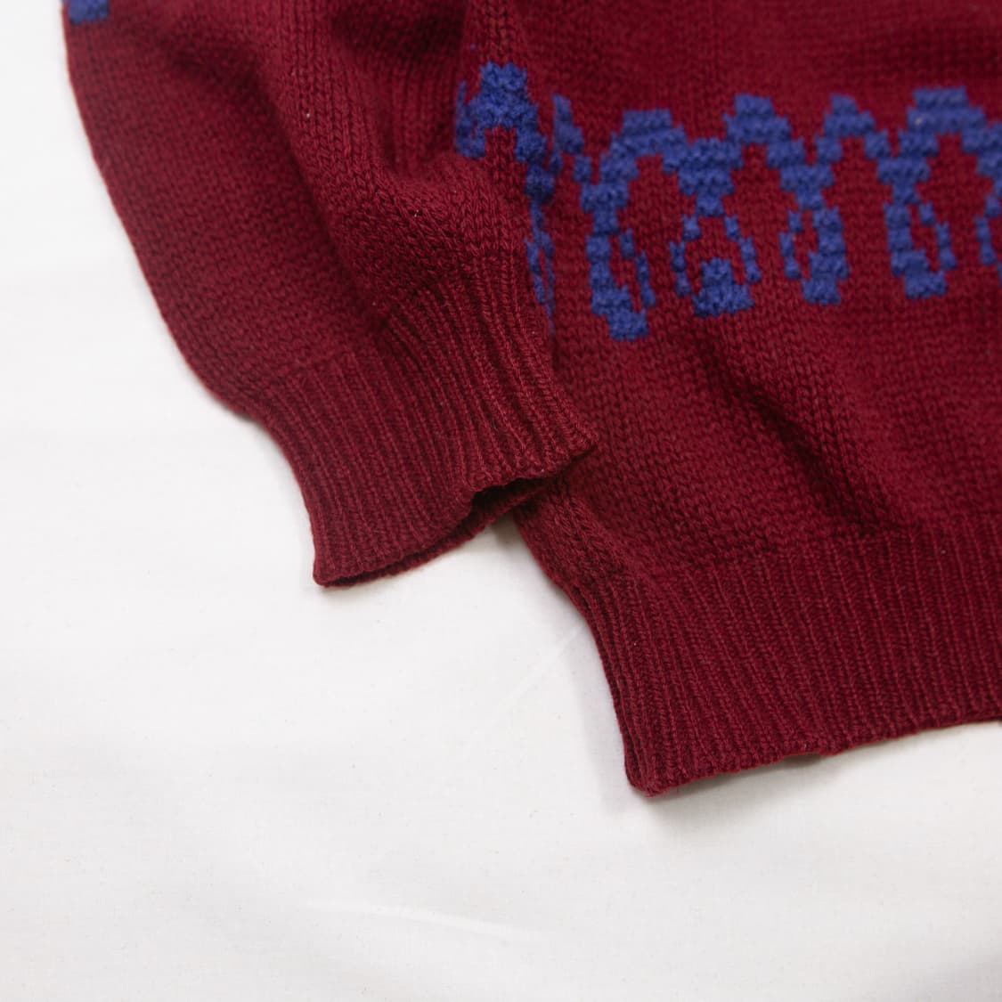 90s 베네통 쉐틀랜드 울 니트 스웨터 상품이미지3