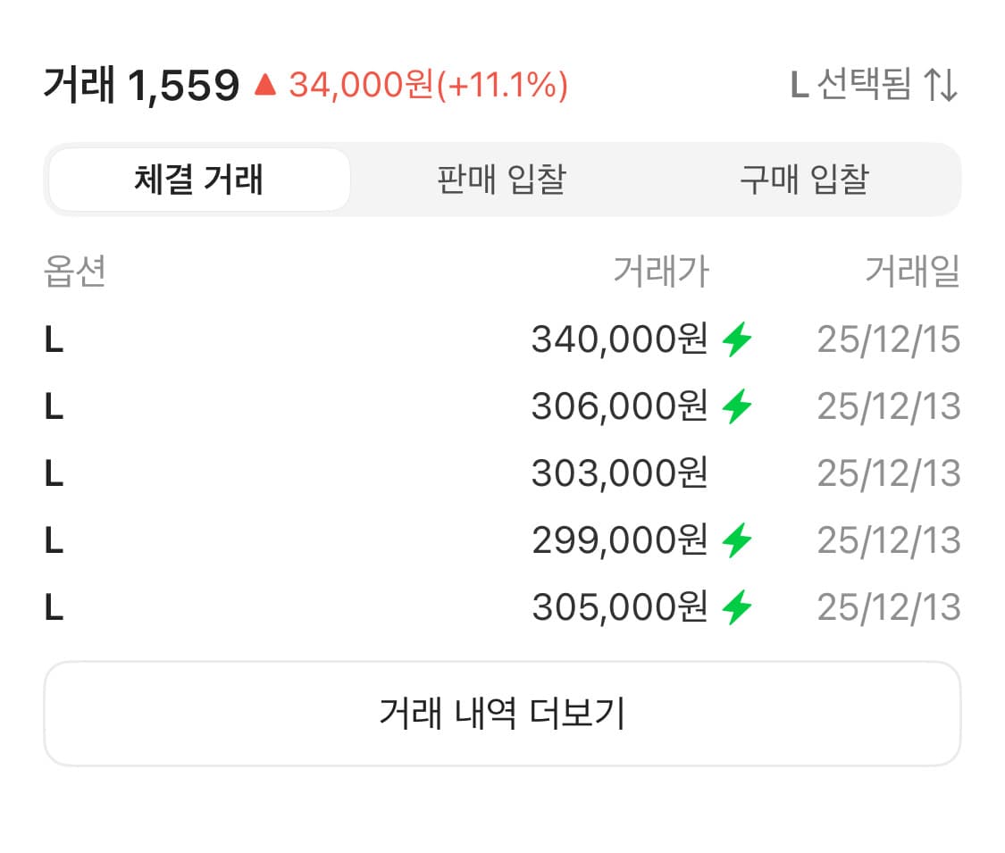 노스페이스 눕시 1992 블랙 100/L 패딩 (3회착) 상품이미지8