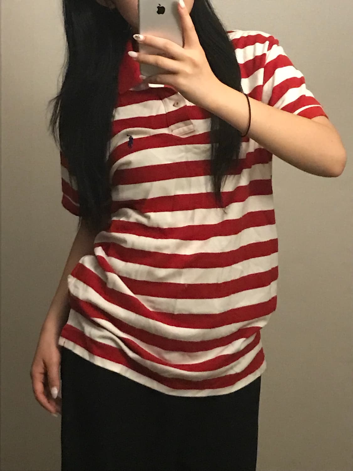 폴로 스트라이프 반팔 레드 상품이미지1