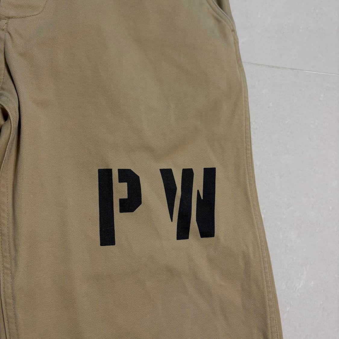 정품 아웃스탠딩 USN 치노팬츠 PW 트라우저 베이지 면바지 34인치 상품이미지4