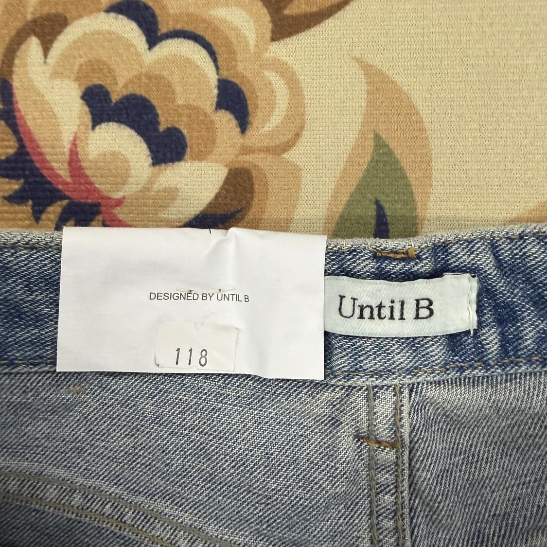 (M)언틸비 Until B 워싱 데님 반바지(새상품) 상품이미지2