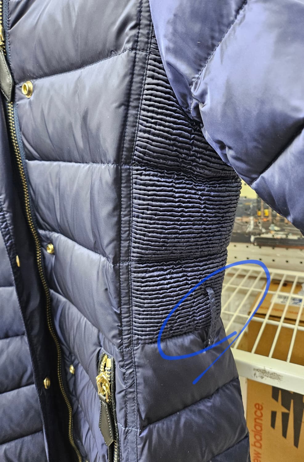 버버리 여성패딩 44 XS 다운 트렌치 롱패딩 AD29 상품이미지7