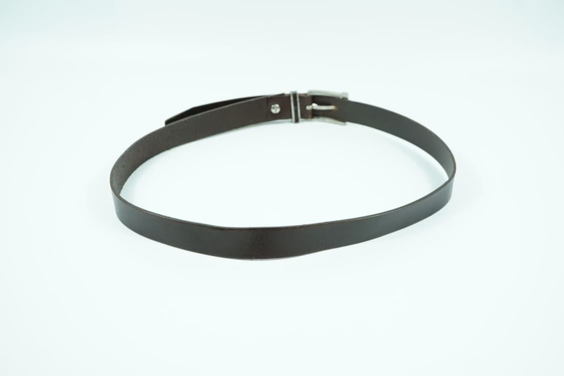 빈티지 다크브라운 리얼 통가죽 벨트 상품이미지2