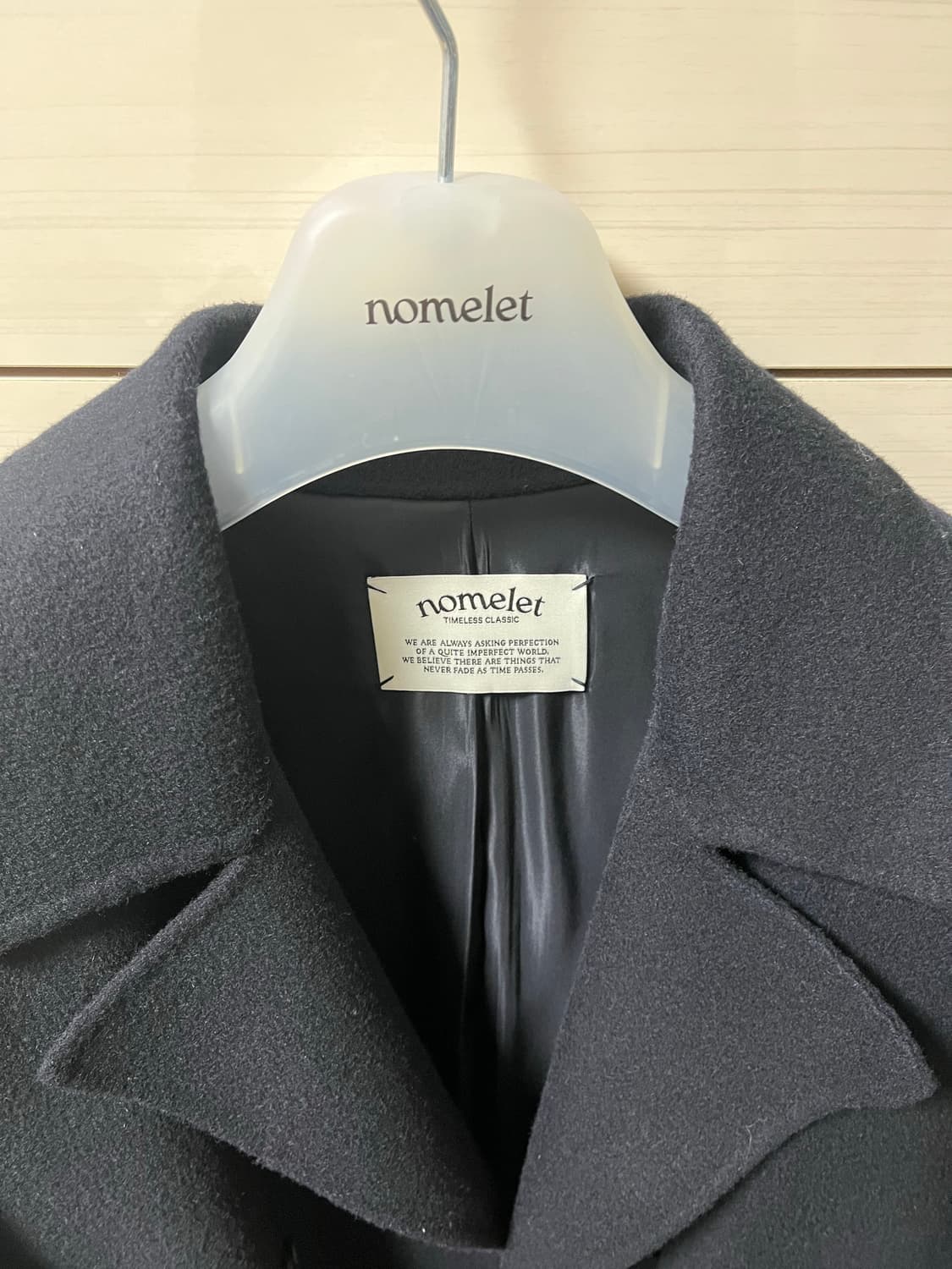 노멜렛 아이리스 더블 핸드메이드 코트 다크 네이비 2 사이즈 상품이미지3