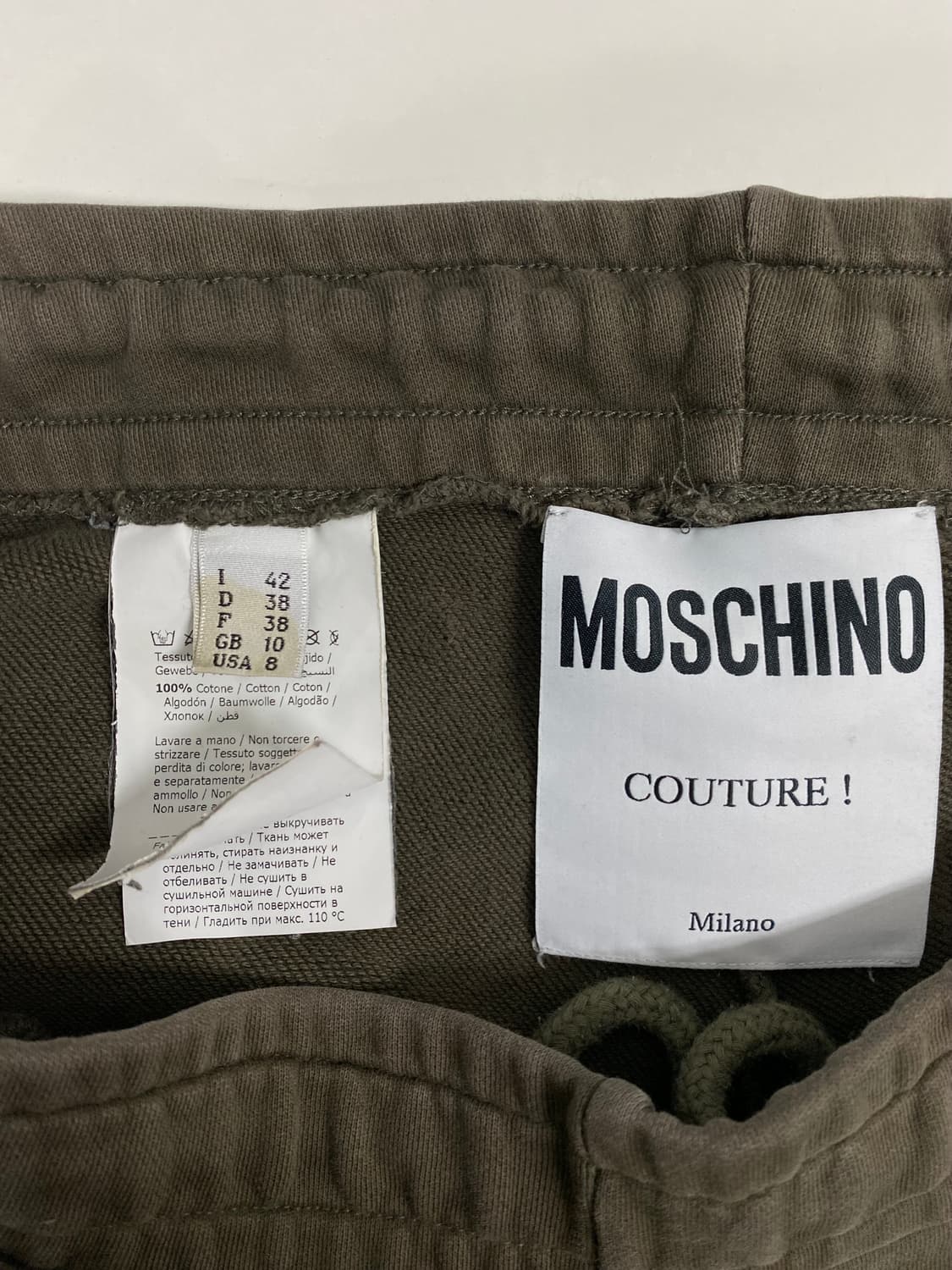 모스키노 카키색  조거 스웻팬츠 M 상품이미지7