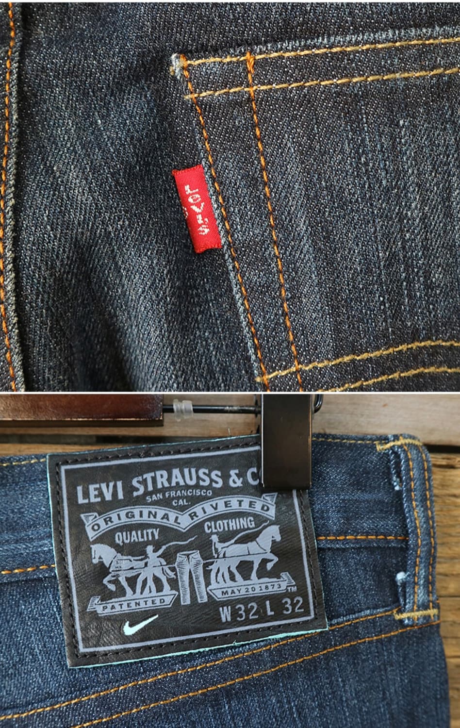 미국산 한정판  LEVIS X NIKE 리바이스 나이키 콜라보 상품이미지5