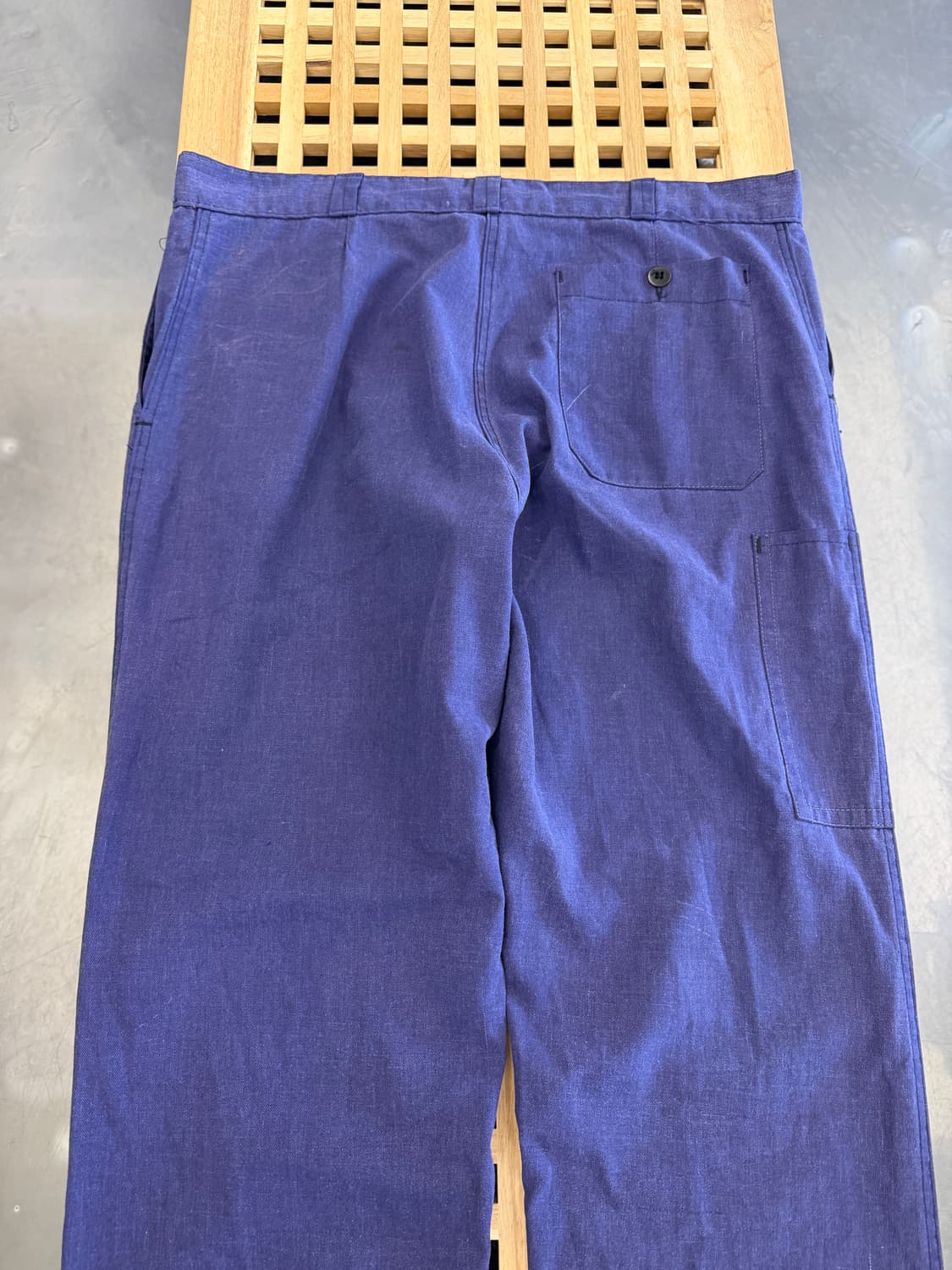WASHED OLD VINTAGE PURPLE NAVY 프렌치워크팬츠 상품이미지7